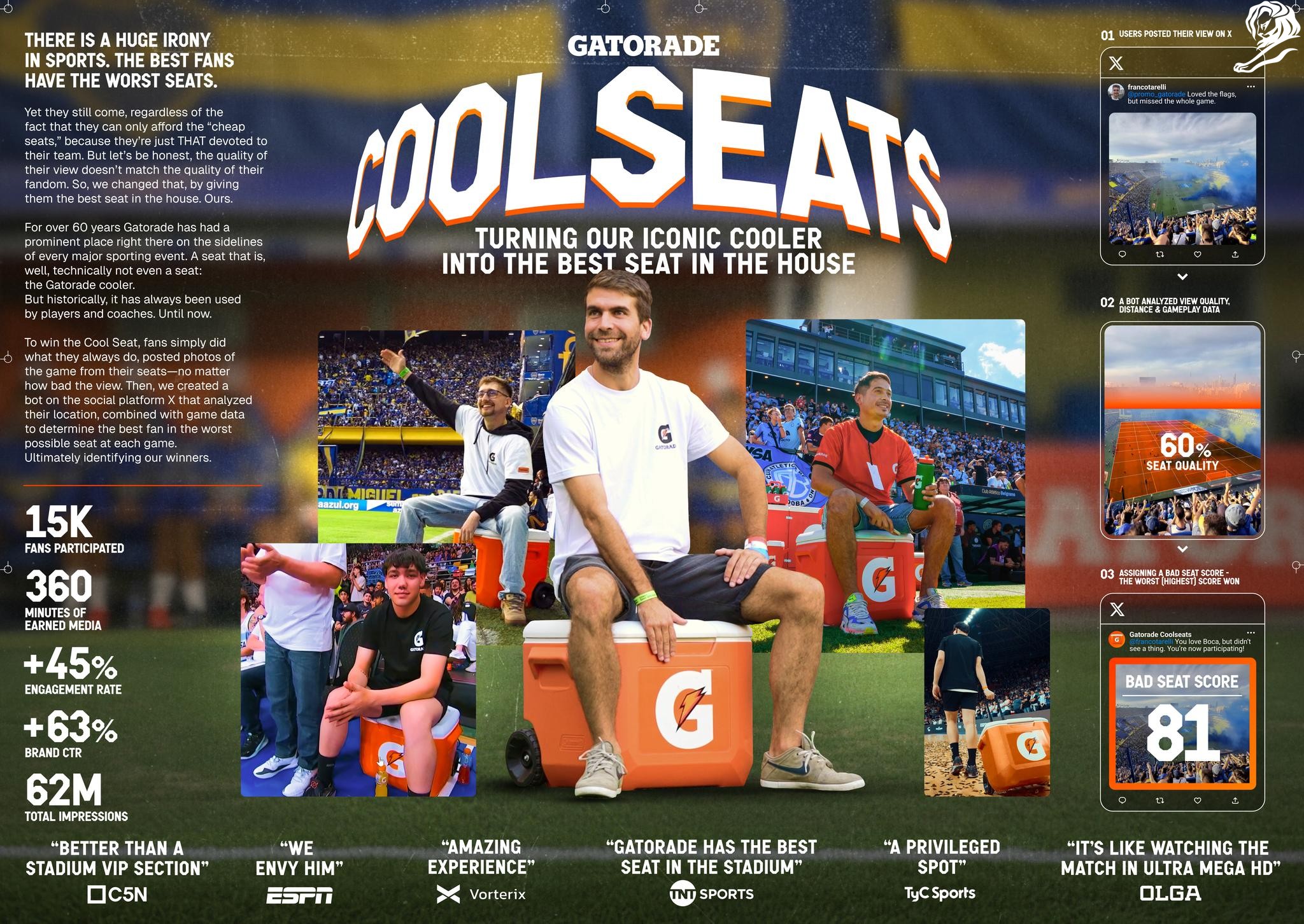 Gatorade Cool Seats Board